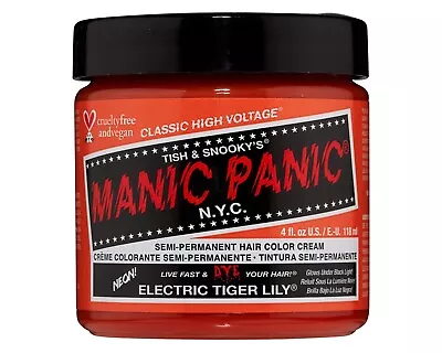 Manic Panic High Voltage Classic Semi-Permanent Hair Dye ELECTRIC TIGER LILY 4oz • $13.44