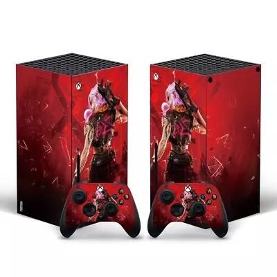 Xbox Series X Skin Red Gaming Sticker Decal Vinyl Wrap For Console & Controllers • $17.49