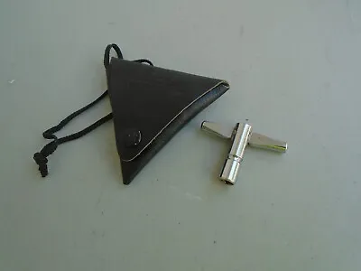 Vintage Pearl Drum Tuning Key Triangular Leather Case-best Reason To Play Drums • $42.38