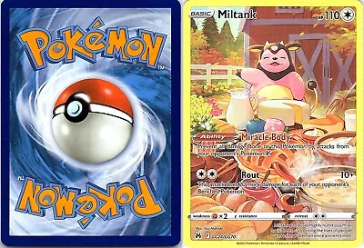 Pokémon TCG Miltank Crown Zenith: Galarian Gallery GG24/GG70 Holo Holo Rare • $1.99