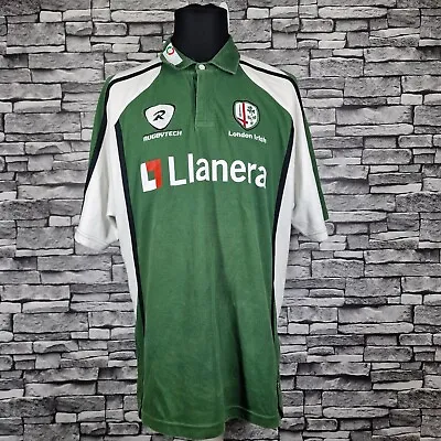 Mens London Irish Home Rugby Shirt Season 2007/08 Size 3XL Llanera  Rubytech • £49.99