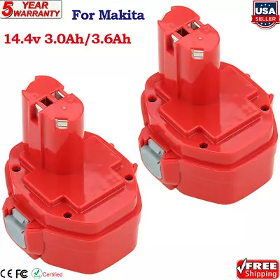  PACK For Makita 14.4V 1420 Battery 1422 1433 1434 1435 1435F 192699-A 193158-3 • $25.50
