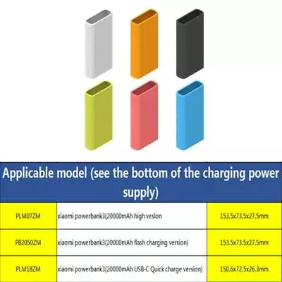 Power Bank Case For Xiao Mi Silicone Cover 20000mAh For PLM07ZM/PB2050ZM/PLM18ZM • $8.44