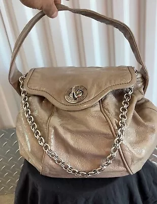 MARC BY MARC JACOBS “Taupe” Crinkle Leather Hobo Bag • $18