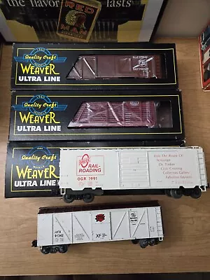 (4) Weaver O Scale Ultra Line Rolling Stock • $45