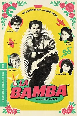 1987 La Bamba Movie Poster 11X17 Lou Diamond Phillips Ritchie Valens Donna 🎸🍿 • $12.93