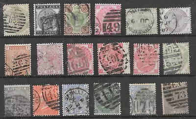 GB Queen Victoria Stamps Surface Printed Issues X 18 As Per Scan CV C£2000 (772 • $99.56