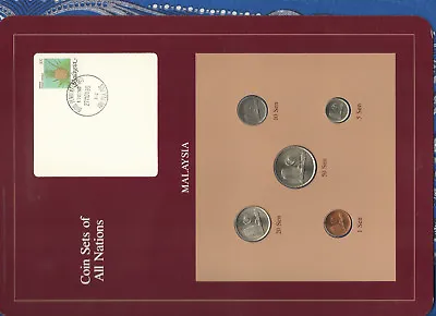 Coin Sets Of All Nations Malaysia 1973-1984 UNC 50 Sen 1984 10 Sen 1973 • $17.86