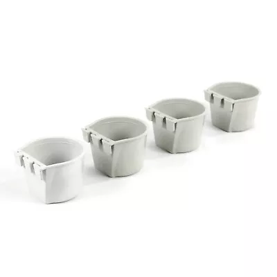 (Pack Of 4) Grey Cage Containers Inner Specs 4 1/8  Long 2 3/8  Tall 3 1/4  Wide • $9.99