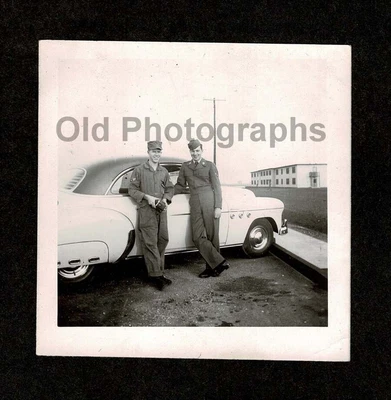 $7.99 • Buy Young Servicemen Soldiers Car On Base Old/vintage Snapshot-g58