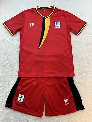 Uganda National Soccer Football Team Jersey & Shorts  FUFA MAFRO Mens Size Small • $49.99