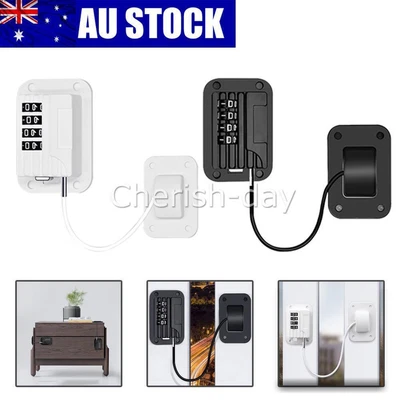 $19.99 • Buy 2x Refrigerator Lock Fridge Cabinet Window Door Drawer Baby Safety Protect Lock