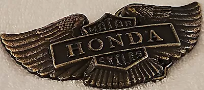 Vintage Honda Motorcycles Wing Logo Brass Belt Buckle Classic Look • $49.99