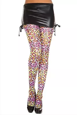 Rainbow Cheetah Print Pantyhose Pride Ravewear Festival • $9.99