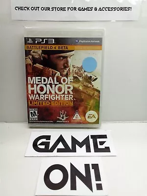 Medal Of Honor Warfighter Limited Edition (PlayStation 3 2012) New Sealed • $14.99