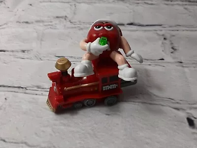 M&M Red Engine Ornament Train Christmas Santa Whistle Mars Rolling Holiday Deco • $3.01