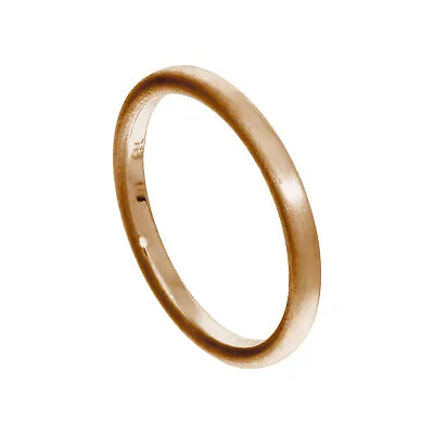£7.45 • Buy Small Rose Gold Plated Sterling Silver Matt Stacking Ring