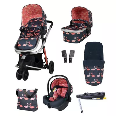 Cosatto Giggle 3 In 1 I Size Everything Bundle In Pretty Flamingo • £495