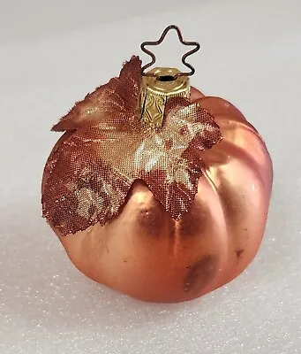 Old World Christmas Pumpkin Mercury Glass Christmas Tree Ornament Germany • $15.67