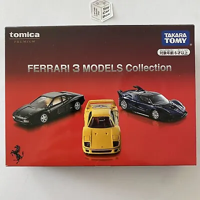 TOMICA Ferrari Collection 3 Premium Models Set (Testarossa F40 & FXXK) BC55 • $49.95
