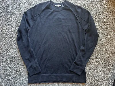 Helmut Lang Men's Black Lightweight Wool Jumper Sweater Size XL • $89.99