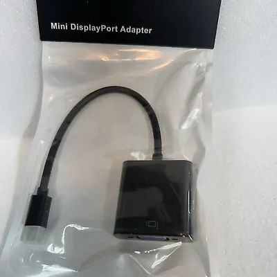 Mini Display Port DP To VGA Cable Converter Adapter Black  • $5