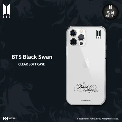 BTS Black Swan Clear Soft Cellphone Case Cover Official K-POP Authentic Goods • $32.31