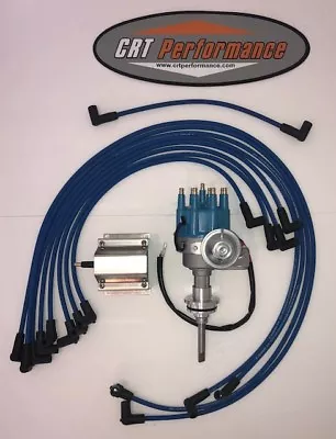 BB Mopar HEI Distributor BLUE Chrysler Kit Dodge 413 426 440 + 60K COIL + WIRES • $154.96