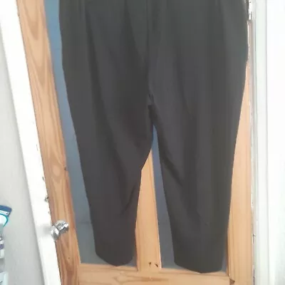 M&S Classic Black Standard Rise Straight Leg Trousers Size 24R BNWT • £14.99