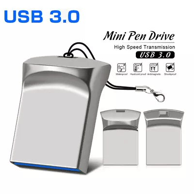 Mini PenDrive U Disk External Memory Stick Usb  Flash Drive 128G 64G 32G 8G • £6.02