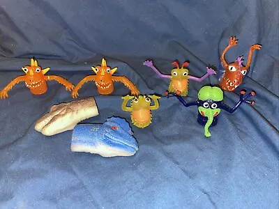 8 Rubber Jiggler Monster Finger Puppets Lot Vintage 90s • $17.95