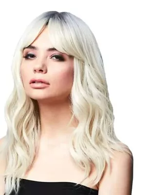 Smiffys Fever Ashley Wig Two Toned Blend Ice Blonde • $34.57