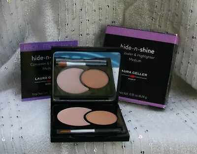 Laura Geller Hide-n-Shine Concealer & Highlighter 4.24g Medium • £9.99