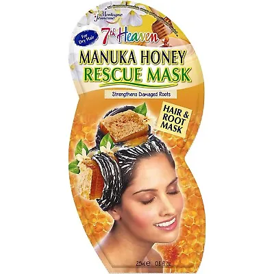 7TH HEAVEN Manuka Honey Strengthening Damaged Root Hair Mask For Dry Hair 25ml • £2.49