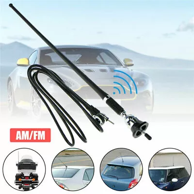 Universal Radio Antenna White Rubber Duck AM FM Aerial For Car Truck Caravan AU • $15.85