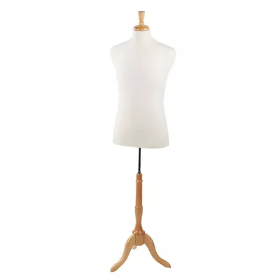 $132.95 • Buy Male Jersey Suit Man Dressmaker Seamstress Dress Form Off White Mannequin Tailor