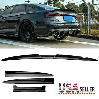 For VW Jetta MK7 19-2022 Sedan Rear Trunk Lip Spoiler Lip Wing Trim Black 135cm • $37.95