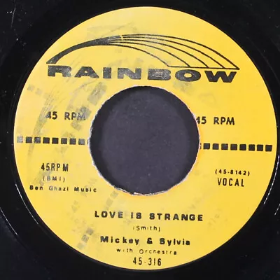 MICKEY & SYLVIA: Love Is Strange RAINBOW 7  Single 45 RPM • $8