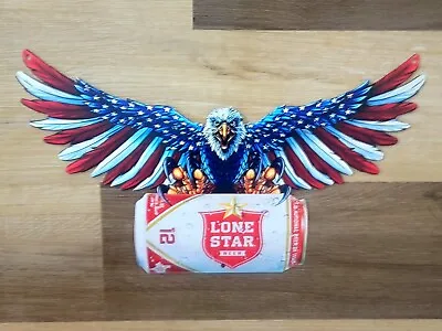 Eagle Holding Lone Star Beer Texas Wall Decor Bar Man Cave Metal Sign New  • $26.99