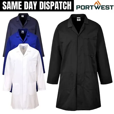 Unisex Lab Coat Polycotton Warehouse Work Doctor’s Hospitals Laboratory Coverall • £19.95