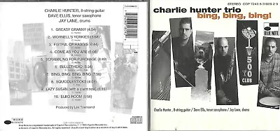 Charlie Hunter Trio Cd Album - Bing Bing Bing! • $14.89
