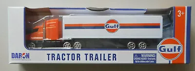 Gulf 7  Tractor Trailer Truck Motormax Daron Toys Diecast Approx Ho Scale • $13.77