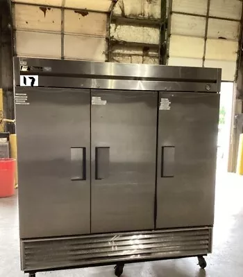 Commercial 3 Door Freezer Stainless Steel Used-works Well Good Condition • $3999