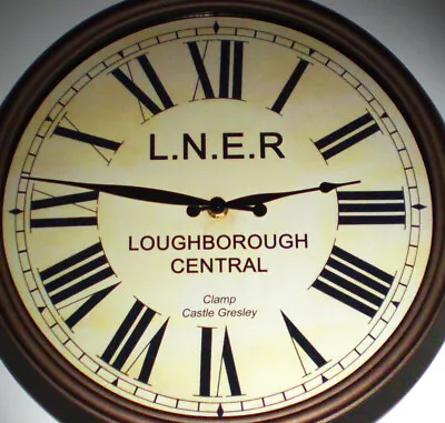 London North Eastern Railway LNER Style Clock Loughborough Central Station. • £58.99