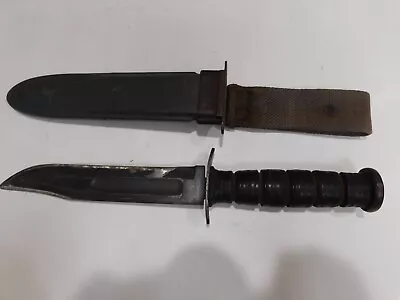 Original WWII USN MK2 Kabar Fighting Knife W/ Sheath • $80