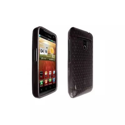 Verizon High Gloss Silicone Case For LG Revolution VS910 - Black • $12.99