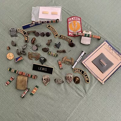 Vintage Military Lot Pins Patches Awards Badges • $14