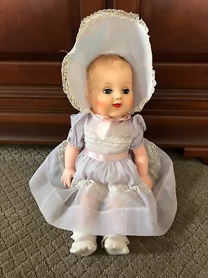 ADORABLE... ANTIQUE/Vintage 1950s Rubber Full Body Baby Doll 20  Tall • $100
