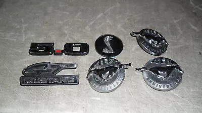 Lot Of 5 Ford Mustang Fender Emblems & 1 Shelby Cobra Snake Center Cap Decal 5.0 • $29.99