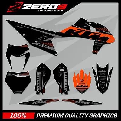 Ktm  Motocross Graphics Kit Mx Decals : Sx Sxf Exc 50 65 85 125 250 450 Volt Org • $154.79